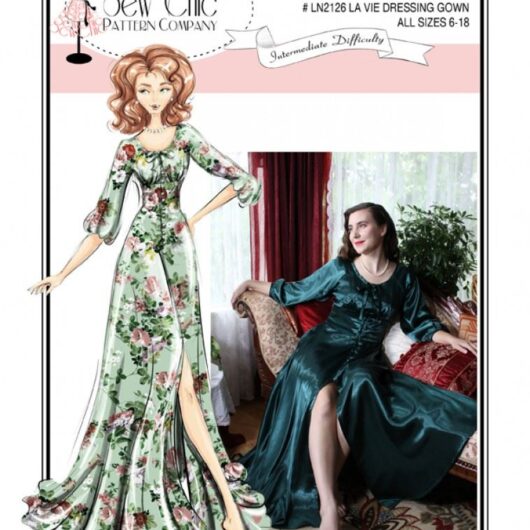Sew Chic Paper Sewing Pattern La Vie Dressing Gown