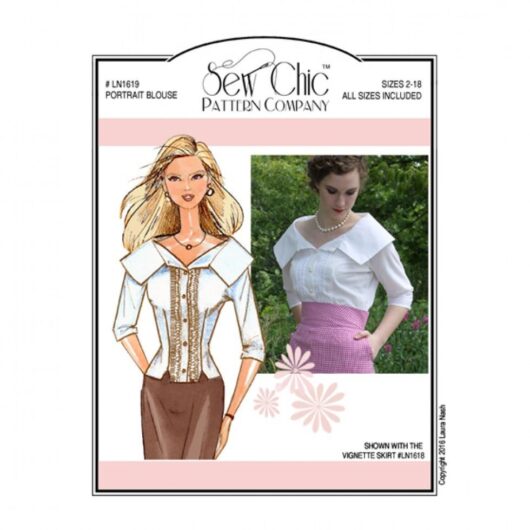 Sew Chic Paper Sewing Pattern Portrait Blouse