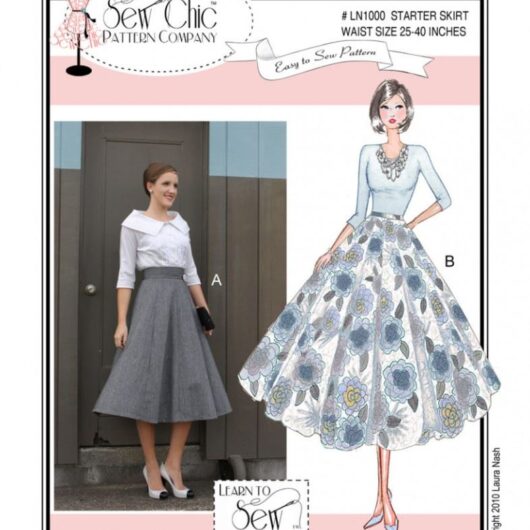 Sew Chic Paper Sewing Pattern Starter Skirt