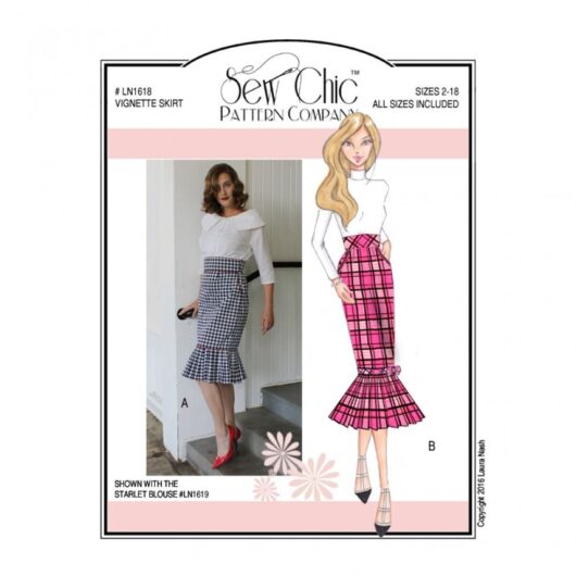 Sew Chic Paper Sewing Pattern Vignette Skirt