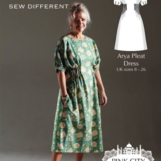 Sew Different Paper Sewing Pattern Arya Pleat Dress