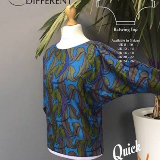 Sew Different Paper Sewing Pattern Batwing Top