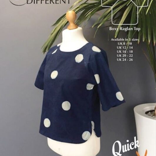 Sew Different Paper Sewing Pattern Boxy Raglan Top