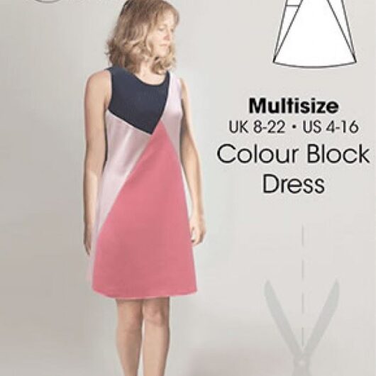 Sew Different Paper Sewing Pattern Colour Block Dress