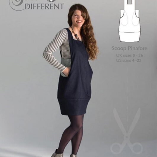 Sew Different Paper Sewing Pattern Scoop Pinafore