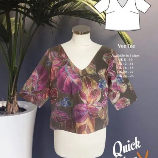 Sew Different Paper Sewing Pattern Vee Tee