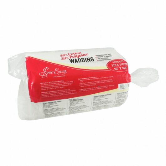 Sew Easy Cotton Polyester Batting Wadding White