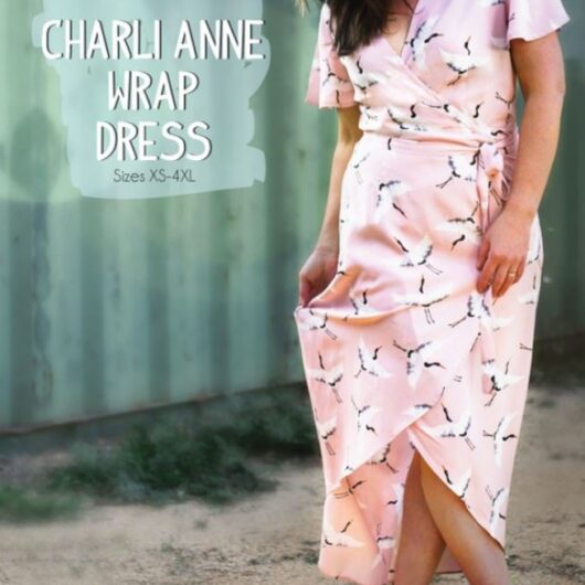 Sew To Grow Paper Sewing Pattern Charli Anne Wrap Dress