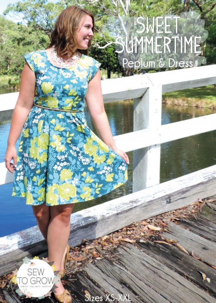 Sew To Grow Paper Sewing Pattern Sweet Summertime Peplum & Dress