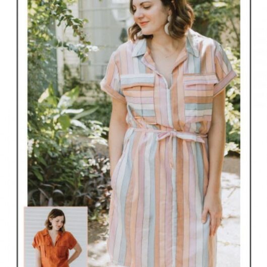 Sew To Grow Paper Sewing Pattern Syndi Shirt Dress & Top