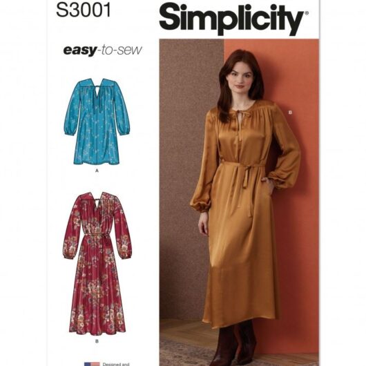 Simplicity Paper Sewing Pattern 3001