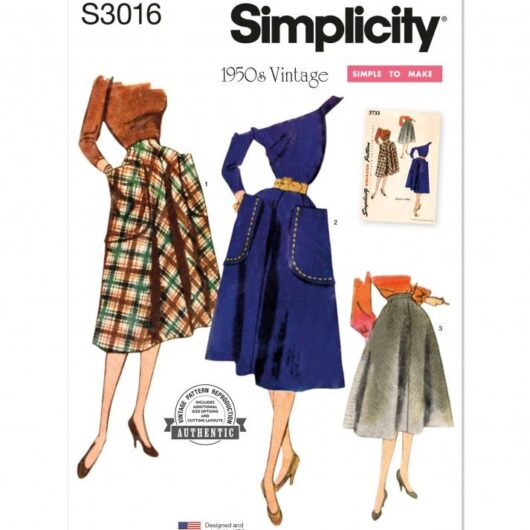 Simplicity Paper Sewing Pattern 3016
