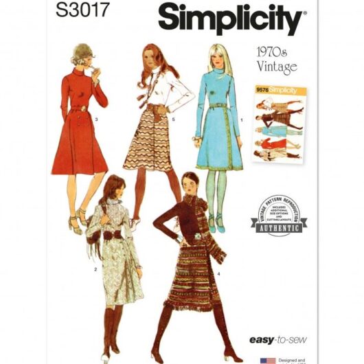 Simplicity Paper Sewing Pattern 3017