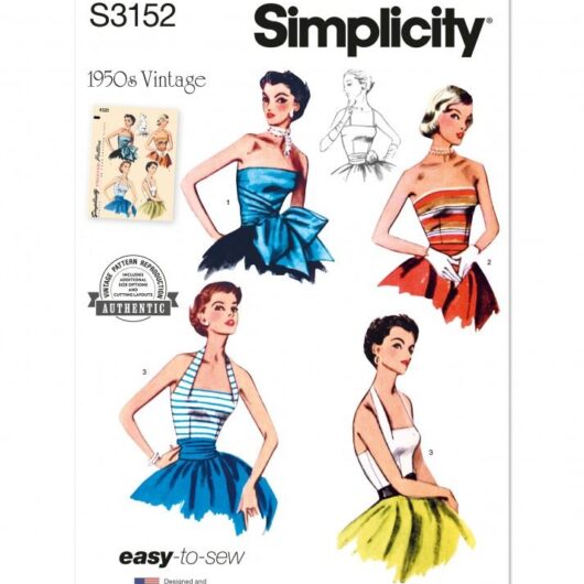 Simplicity Paper Sewing Pattern 3152