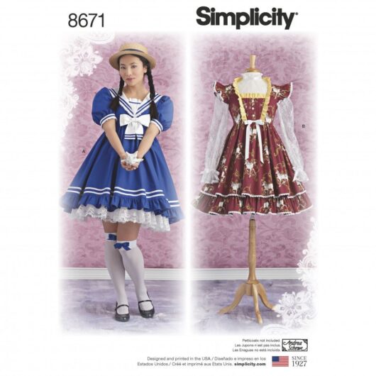 Simplicity Paper Sewing Pattern 8671