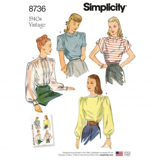 Simplicity Paper Sewing Pattern 8736