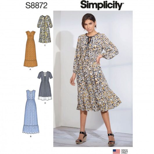 Simplicity Paper Sewing Pattern 8872