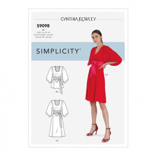 Simplicity Paper Sewing Pattern 9098