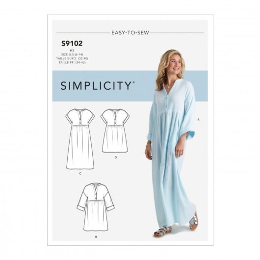 Simplicity Paper Sewing Pattern 9102