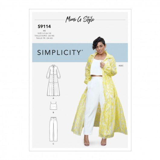 Simplicity Paper Sewing Pattern 9114