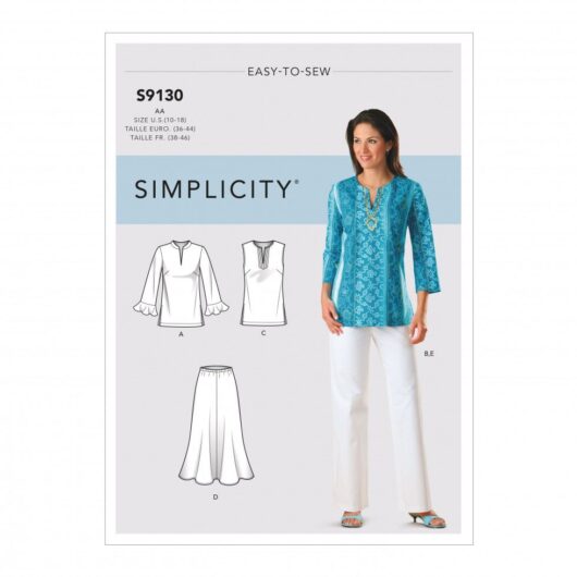 Simplicity Paper Sewing Pattern 9130