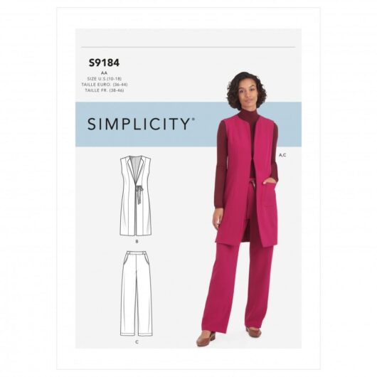 Simplicity Paper Sewing Pattern 9184