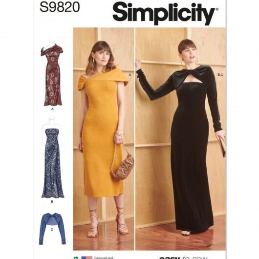 Simplicity Paper Sewing Pattern 9820