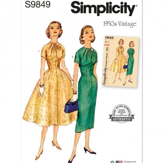 Simplicity Paper Sewing Pattern 9849