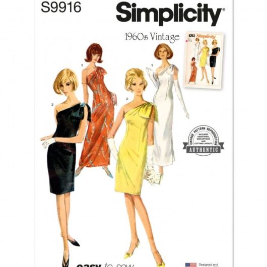 Simplicity Paper Sewing Pattern 9916