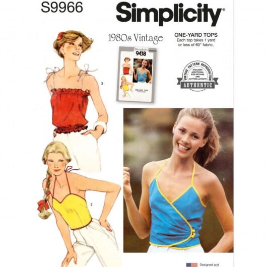 Simplicity Paper Sewing Pattern 9966