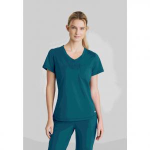 Skechers Slip-ins Flow Knit Scrub Top Bahama Blue L SKT221BAHAL