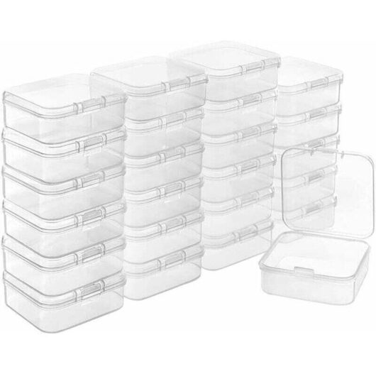 Small Plastic Storage Boxes, Storage Boxes, 10 Pieces Storage Boxes for Small Parts, Small Storage Boxes, Clear Plastic Box, Plastic Box,