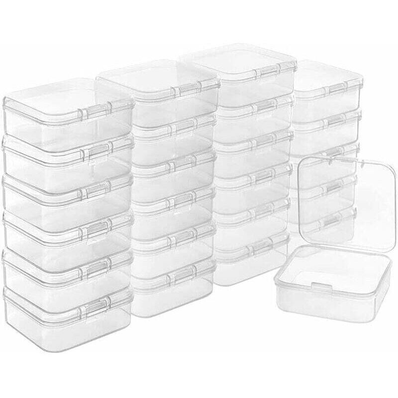 Small Plastic Storage Boxes, Storage Boxes, 10 Pieces Storage Boxes for Small Parts, Small Storage Boxes, Clear Plastic Box, Plastic Box,