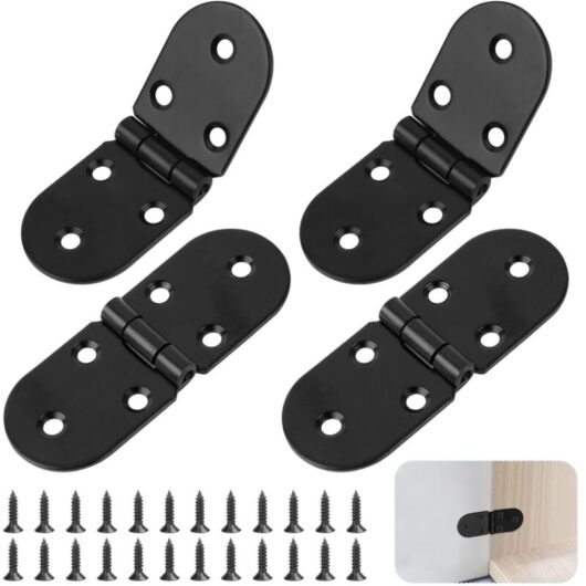 Stainless Steel Folding Table Hinges - 180 Degree Round Screw Hinges - Folding Table Hinges - Table Hinges - Furniture Hinges - Hinge Hinges
