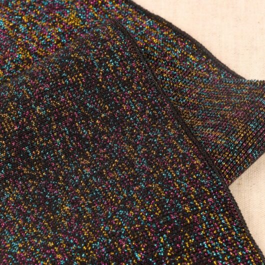 Stephanoise Knitted Cuff Ribbing Black & Multi