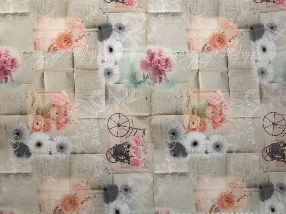 Stof France 100% Cotton Fabric Cream