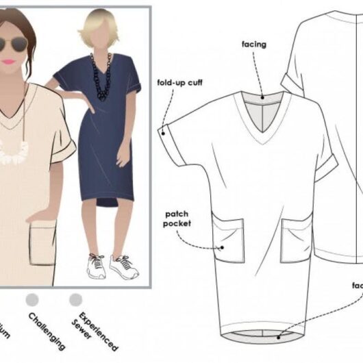 Style Arc Paper Sewing Pattern Adeline Dress