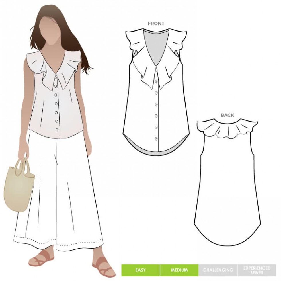 Style Arc Paper Sewing Pattern Almy Top