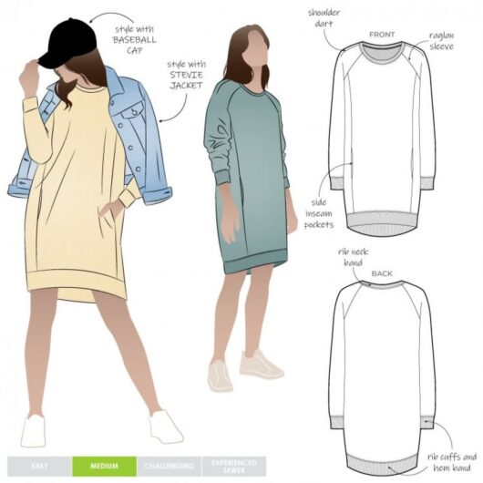 Style Arc Paper Sewing Pattern Anderson Knit Dress