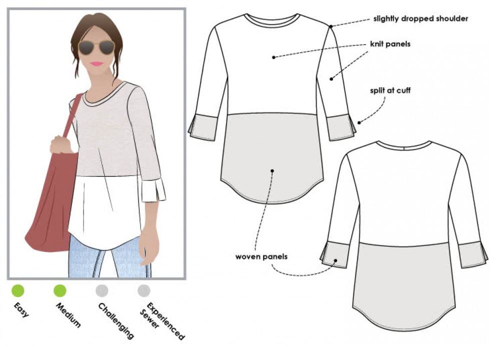 Style Arc Paper Sewing Pattern Annika Top