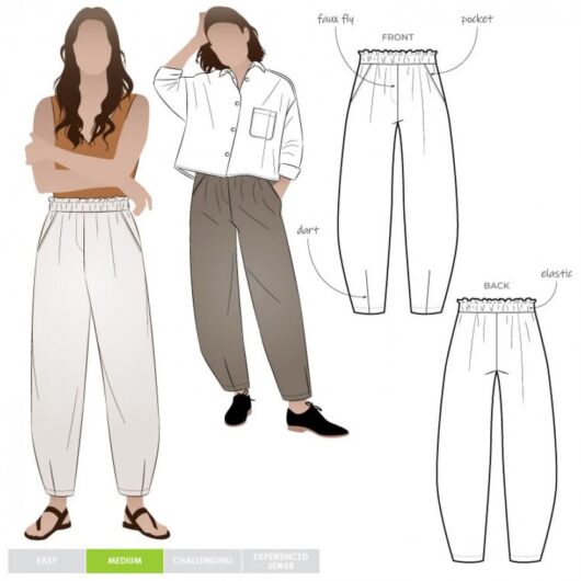Style Arc Paper Sewing Pattern Barry Pants