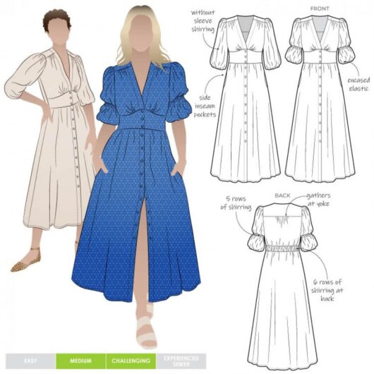 Style Arc Paper Sewing Pattern Belle Dress