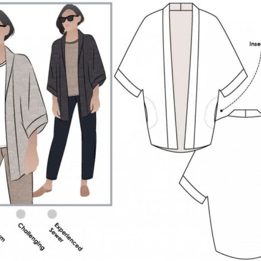 Style Arc Paper Sewing Pattern Besharl Jacket