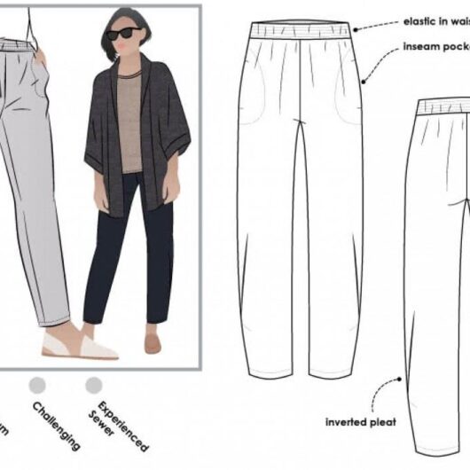 Style Arc Paper Sewing Pattern Besharl Pants