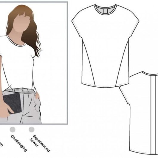 Style Arc Paper Sewing Pattern Besharl Tee