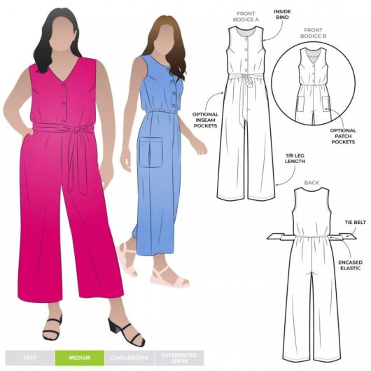 Style Arc Paper Sewing Pattern Birdie Jumpsuit