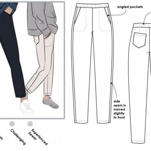 Style Arc Paper Sewing Pattern Brooklyn Pants
