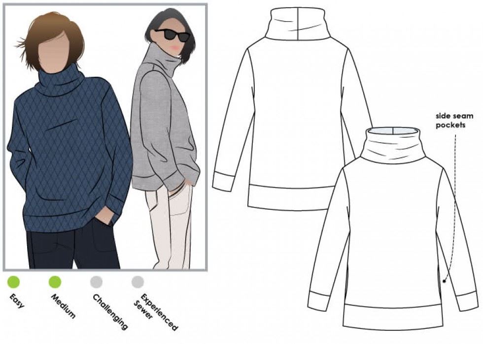 Style Arc Paper Sewing Pattern Brooklyn Top