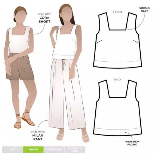 Style Arc Paper Sewing Pattern Byron Top