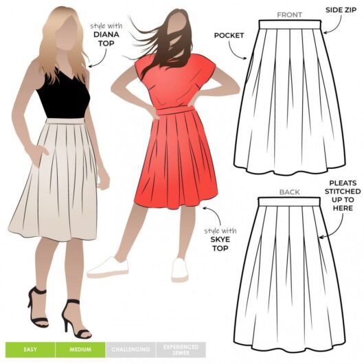 Style Arc Paper Sewing Pattern Candice Skirt